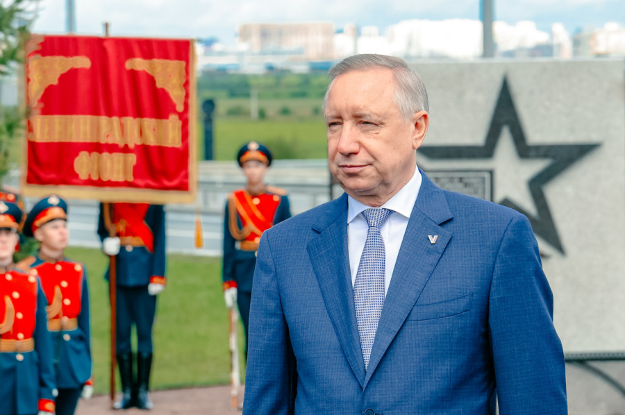 Александр Беглов: На Пулковских высотах установлен закладной камень на месте будущего мемориального комплекса, посвященного Битве за Ленинград